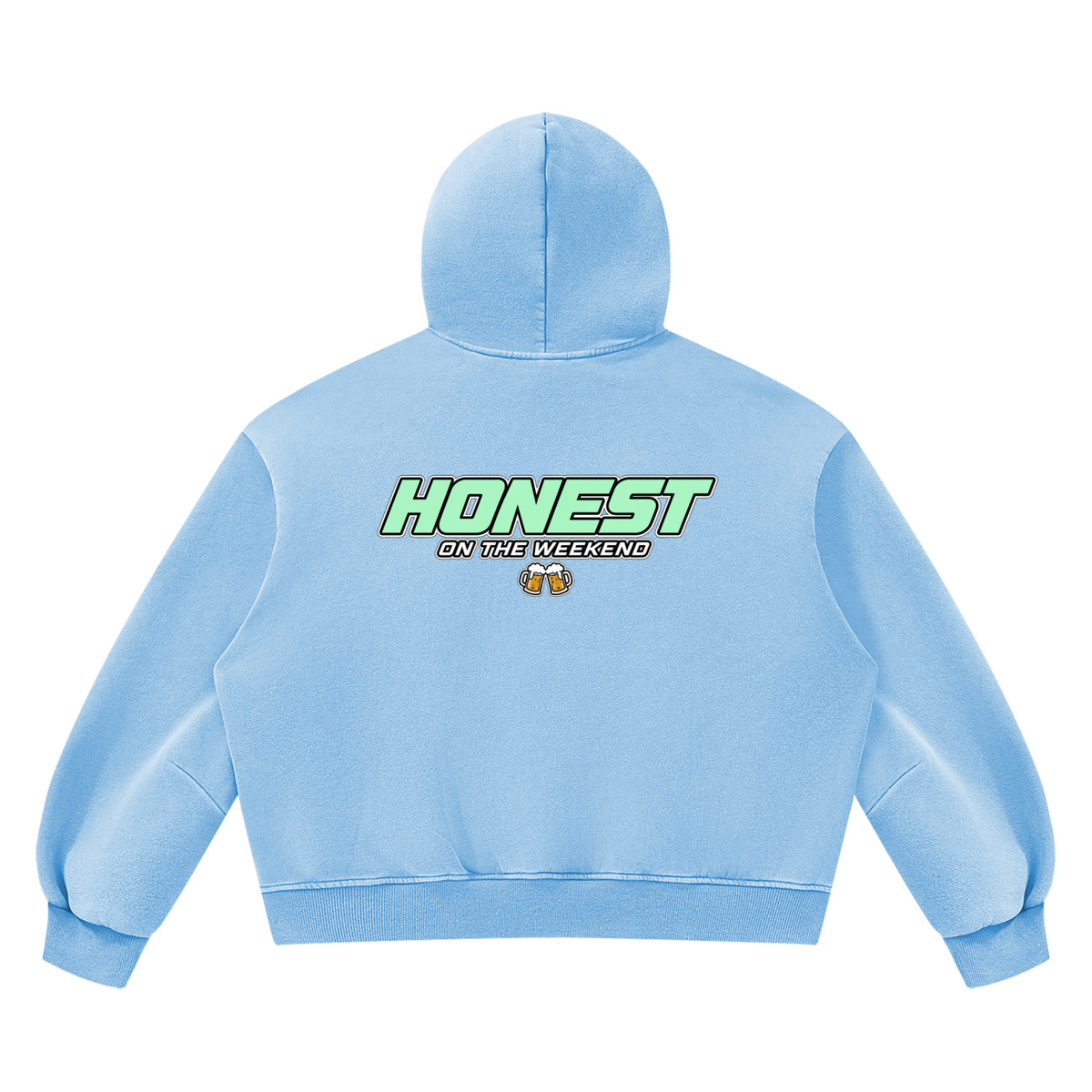 Honest On The Weekend - Oversized Washed Hoodie