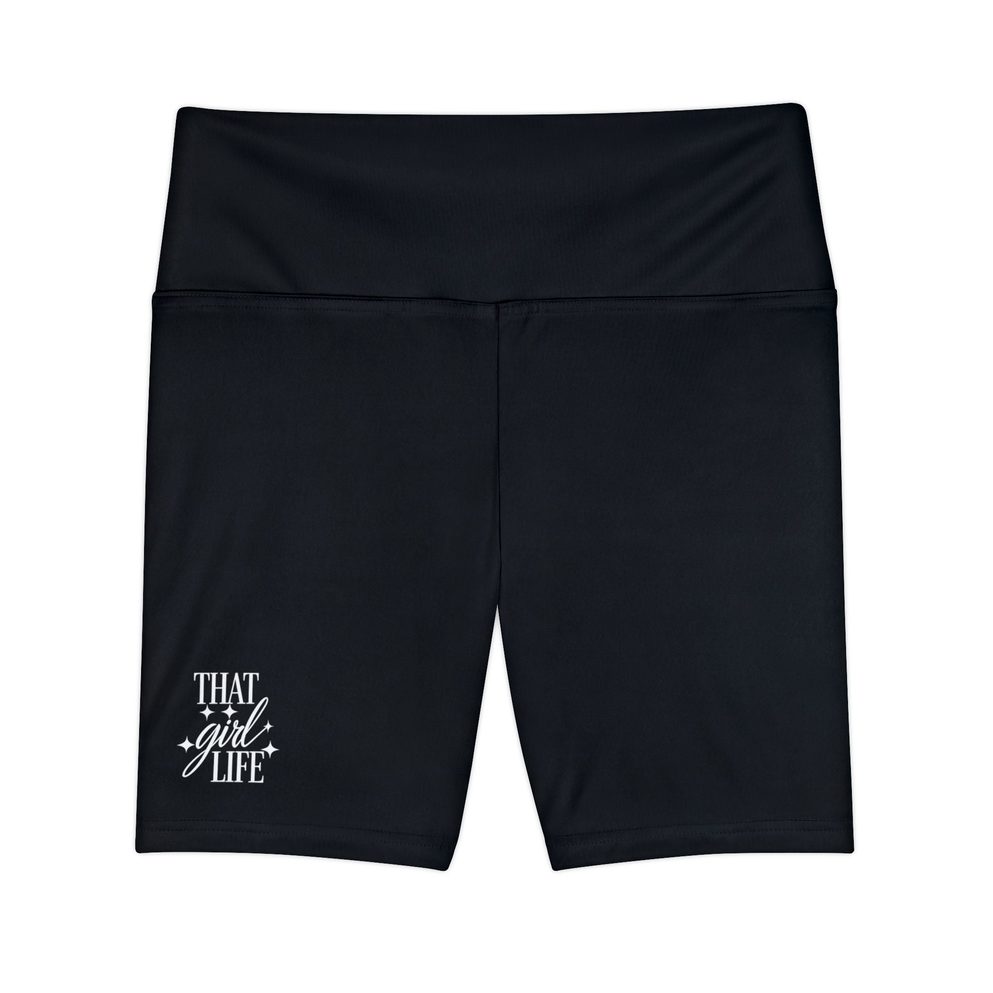 That Girl Life Women's Workout Shorts — High-Waist Active Biker Shorts