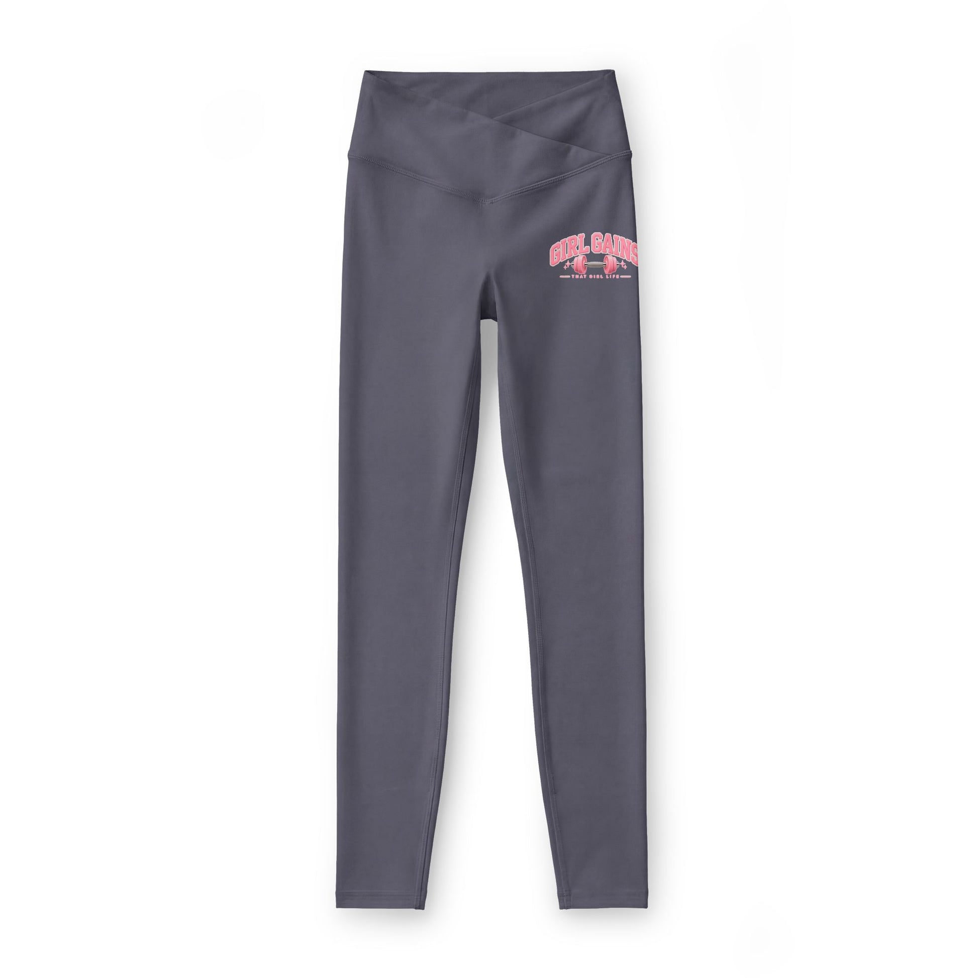 Girl Gains Luxe Cross-Waist Leggings