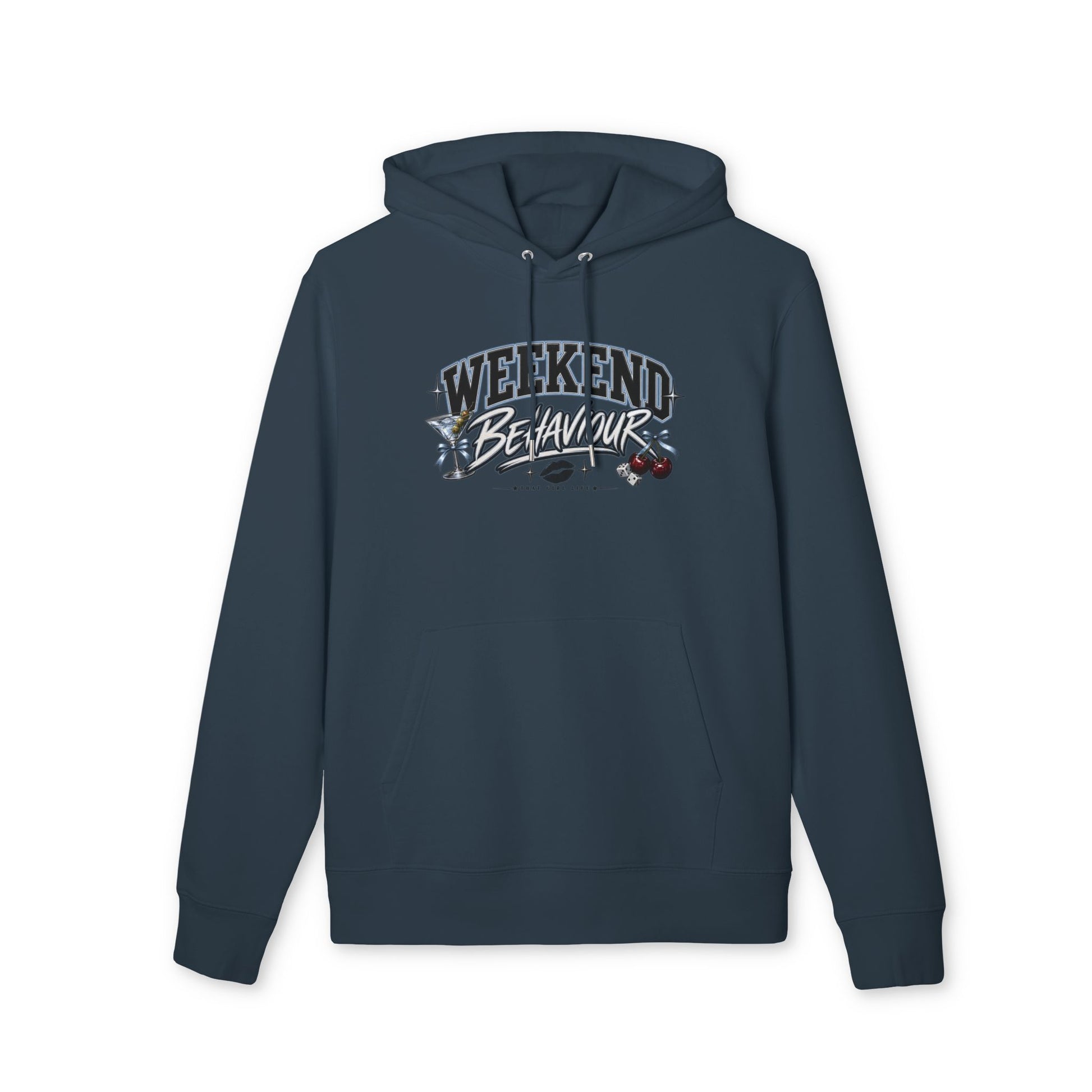 Weekend Behavior- Vibes Hoodie — Casual Graphic Pullover