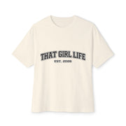 That Girl Life Tee — "That Girl Life Est. 2026" Oversized Boxy Shirt ✌️, view 8