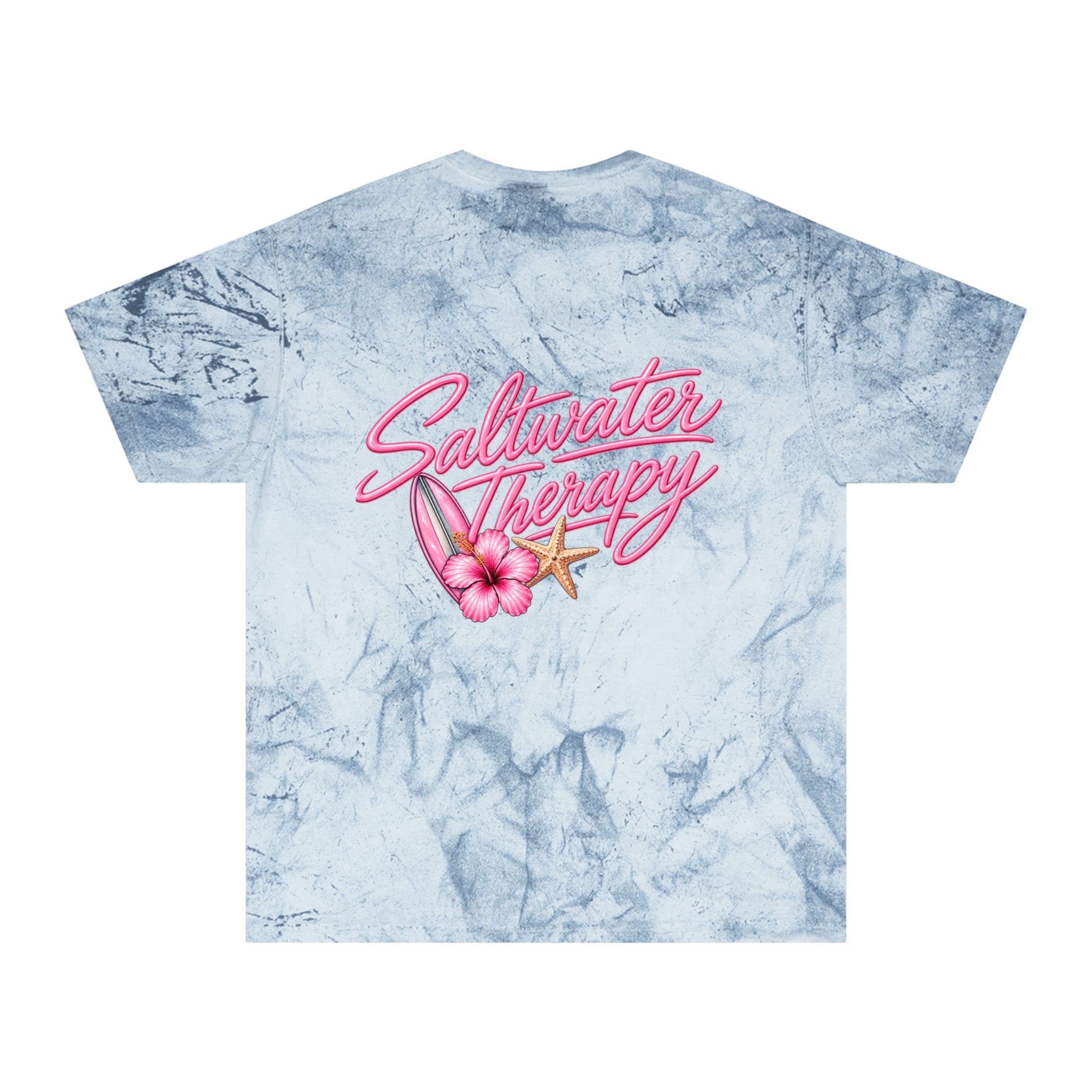 Saltwater Therapy Ocean Blue  Tie-Dye Tee