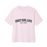 That Girl Life Tee — "That Girl Life Est. 2026" Oversized Boxy Shirt ✌️, view 6