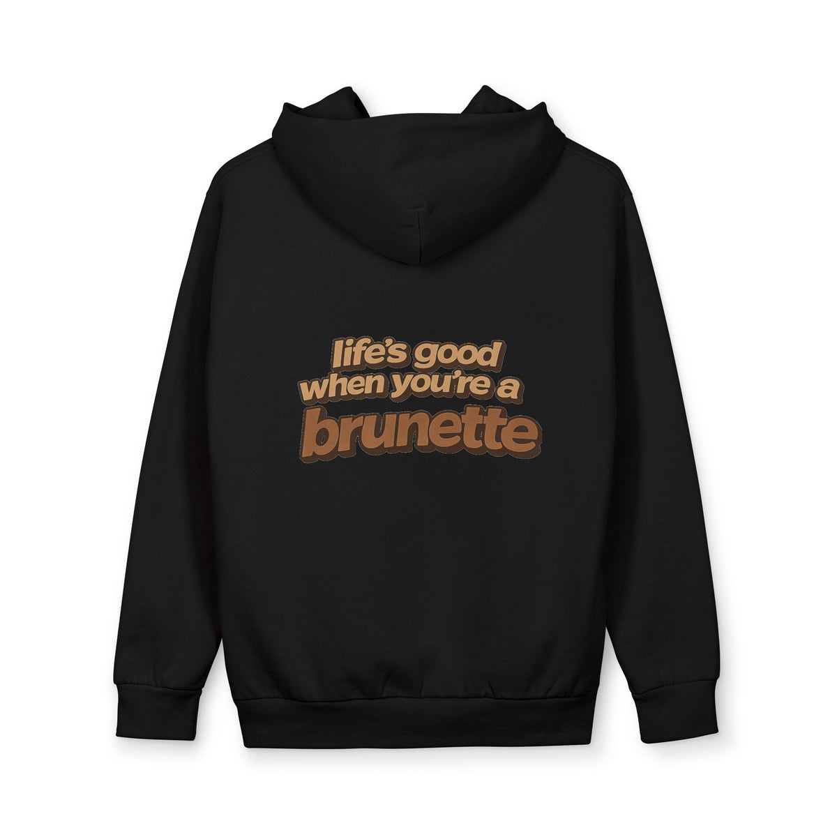 Life’s Good When You’re a Brunette Hoodie | Premium Oversized Hoodie, alternate view 3