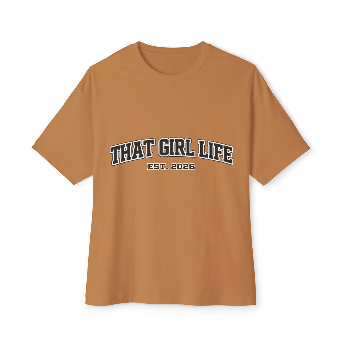 That Girl Life Tee — "That Girl Life Est. 2026" Oversized Boxy Shirt ✌️, view 12