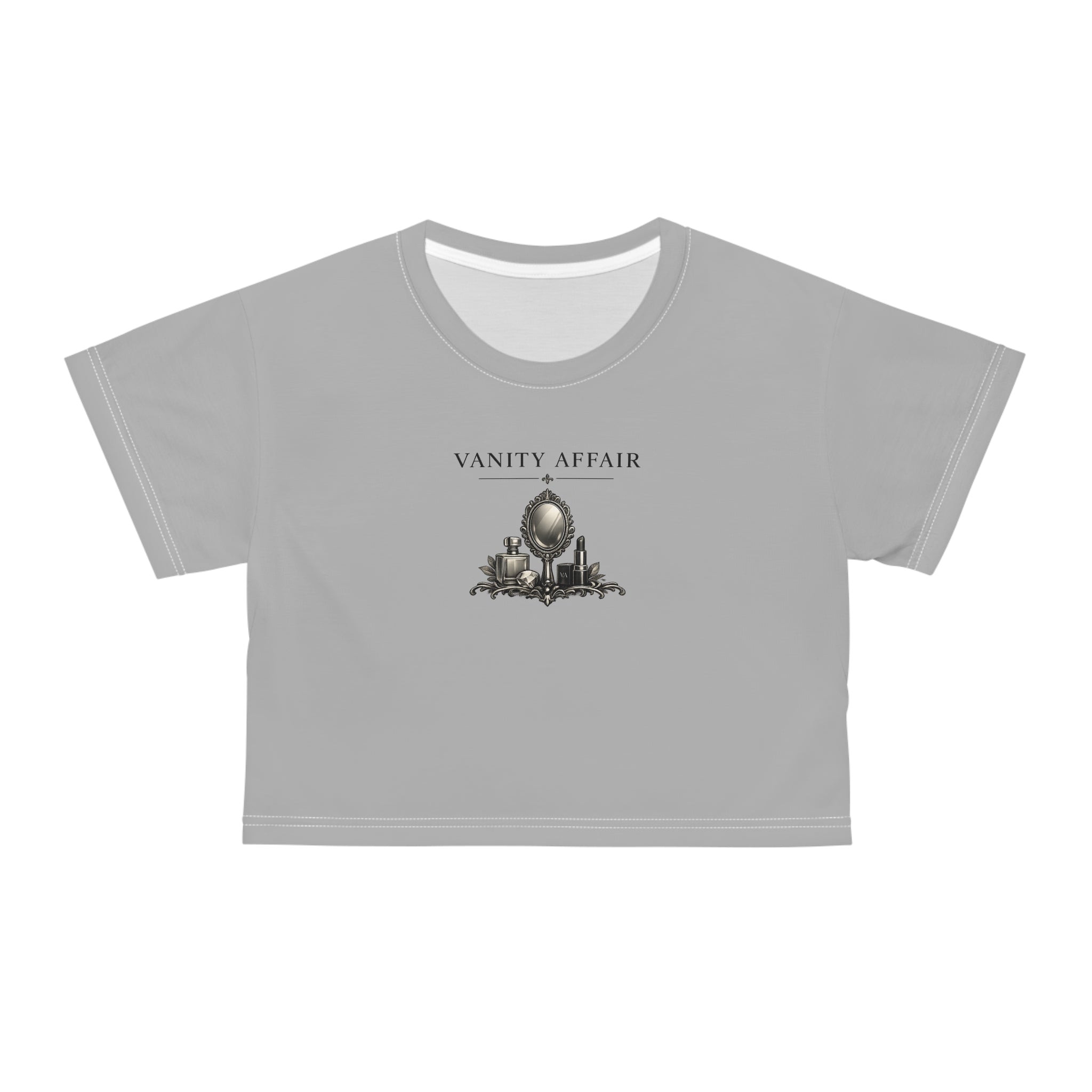 Vanity Affair Baby Tee – Grey