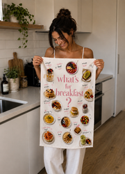 What’s For Breakfast  Tea Towel