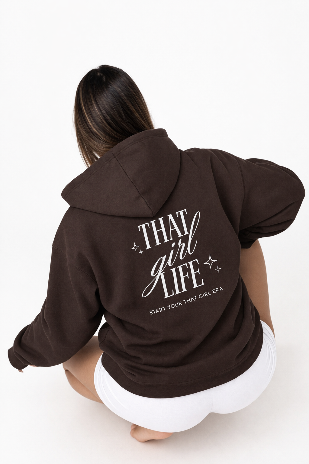 That Girl Life Hoodie – Minimal Logo Edition | Oversized Comfort Hoodie
