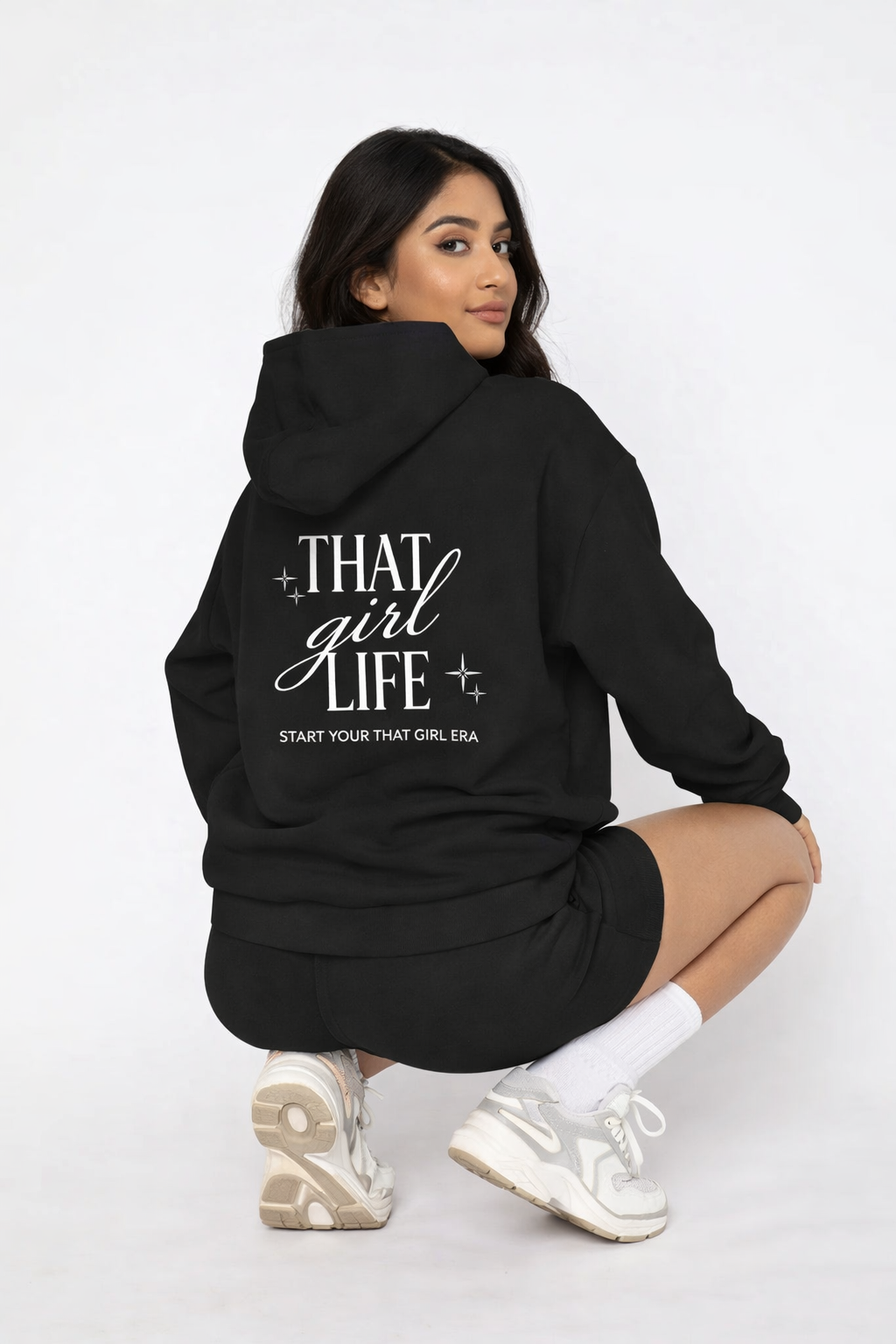 That Girl Life Hoodie – Minimal Logo Edition | Oversized Comfort Hoodie