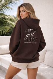 That Girl Life Hoodie – Minimal Logo Edition | Oversized Comfort Hoodie