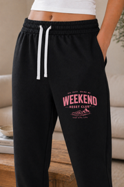 Weekend Reset Club Joggers – Black