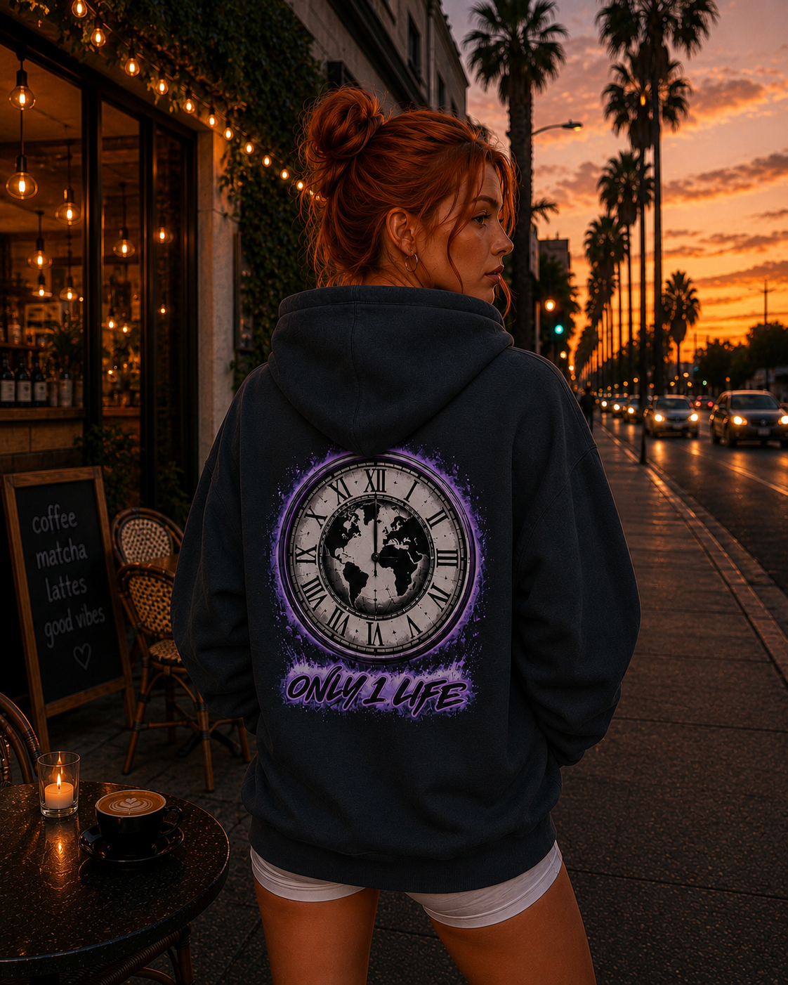 Only 1 Life Vintage Clock Hoodie
