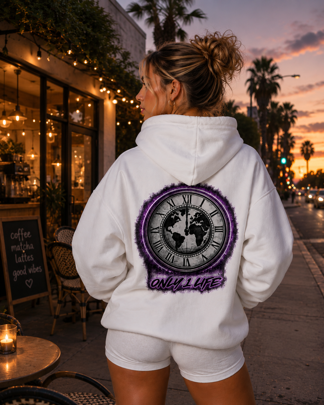 Only 1 Life Vintage Clock Hoodie