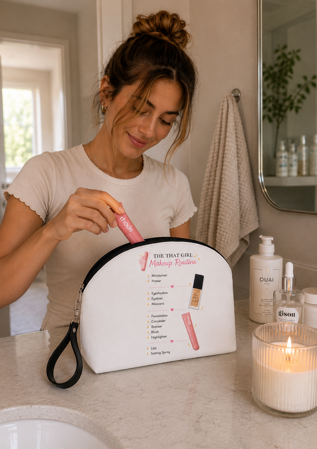 The That Girl Makeup Routine Cosmetic Bag