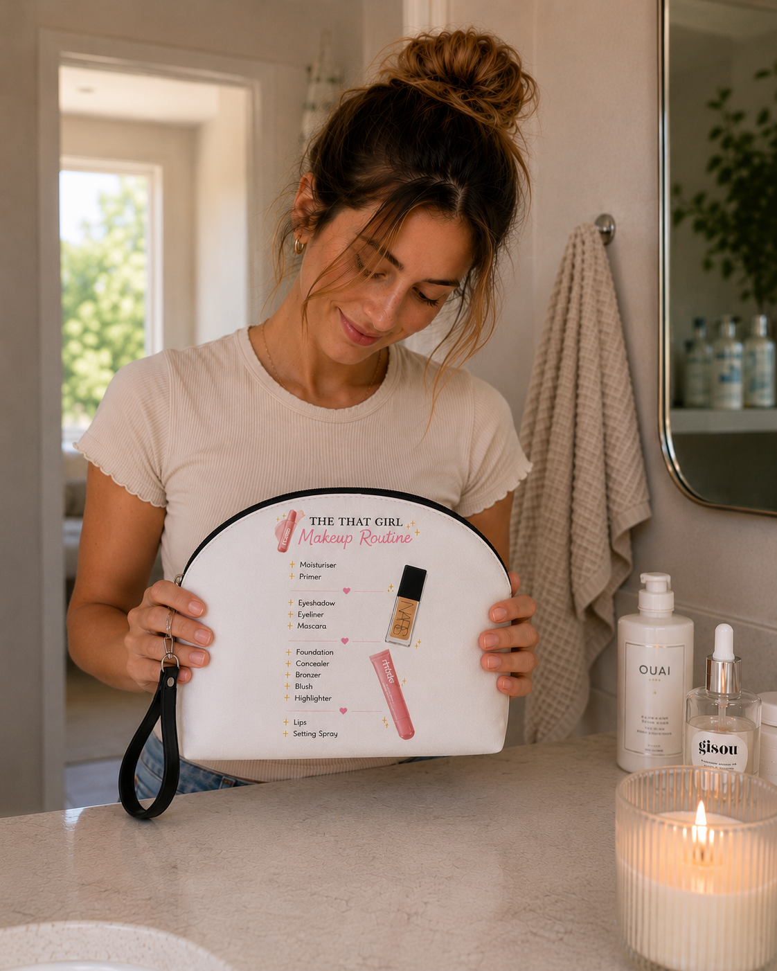 The That Girl Makeup Routine Cosmetic Bag
