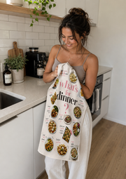 What’s For Dinner? Tea Towel