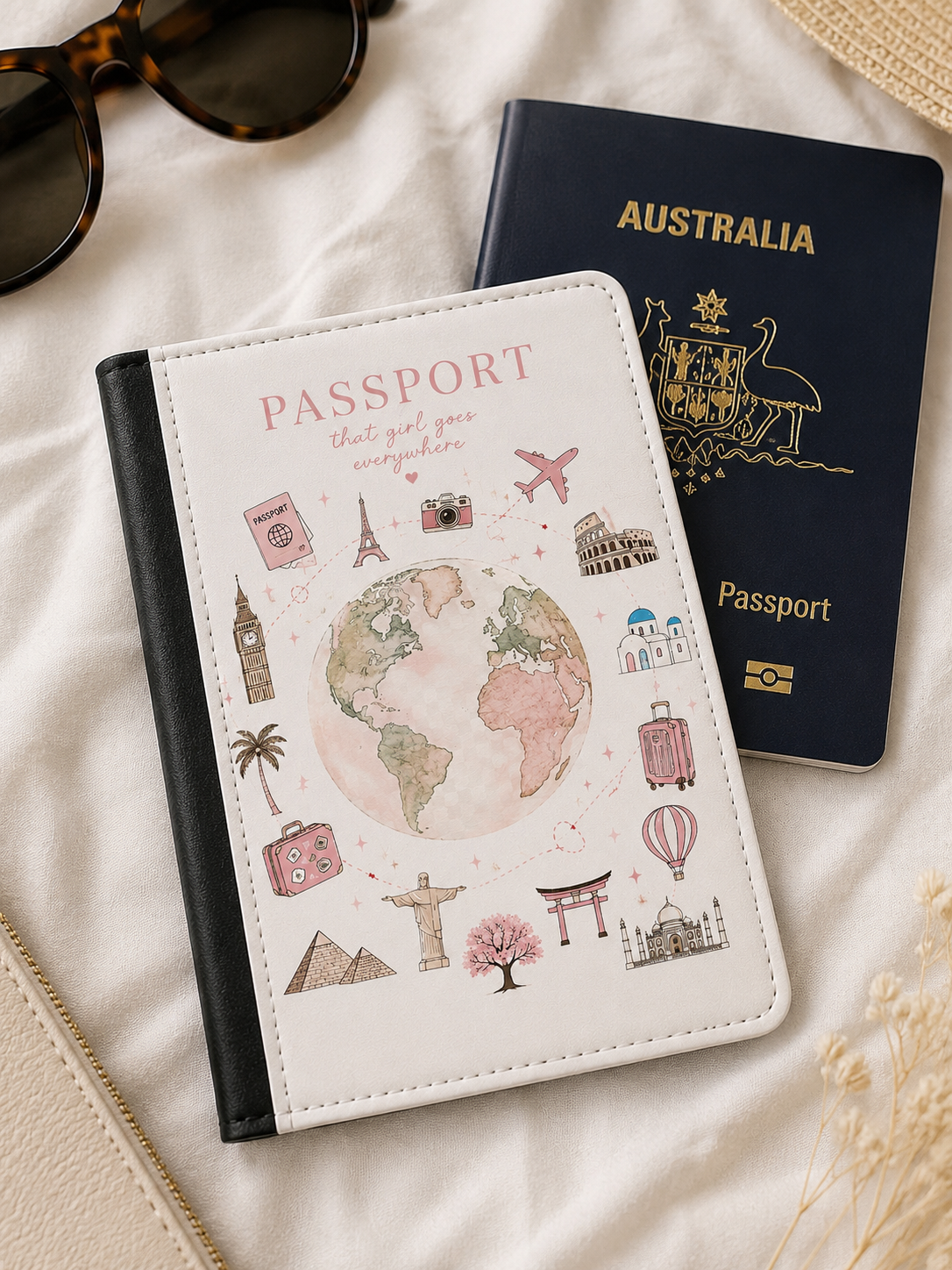 That Girl Goes Everywhere Passport Cover