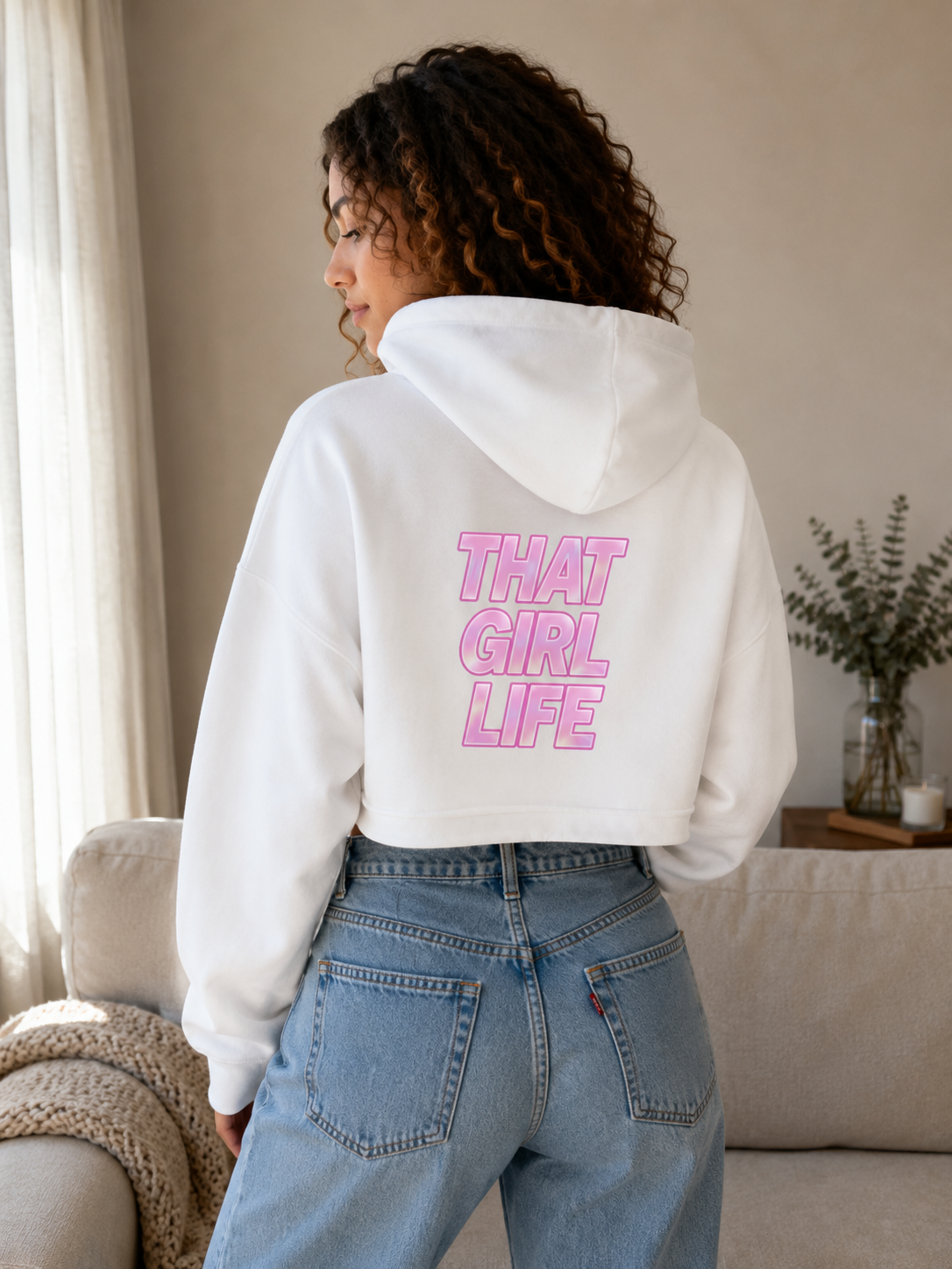THAT GIRL LIFE - CROPPED HOODIE