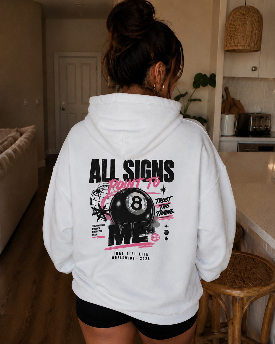 All Signs Point to Me Oversized Hoodie