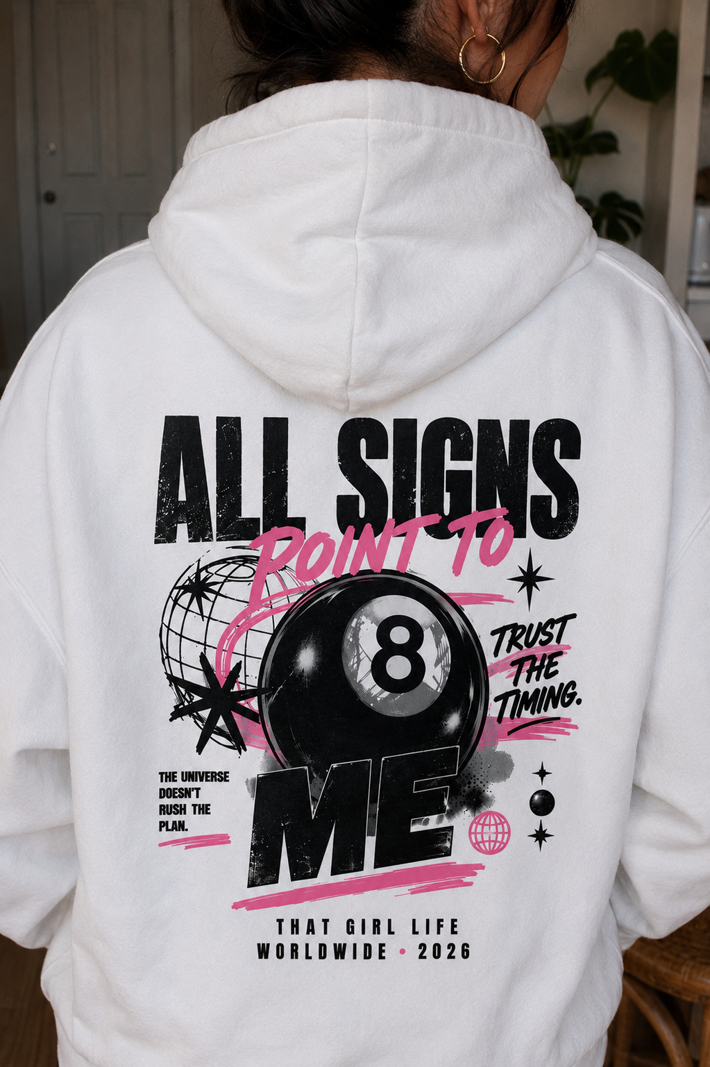 All Signs Point to Me Oversized Hoodie