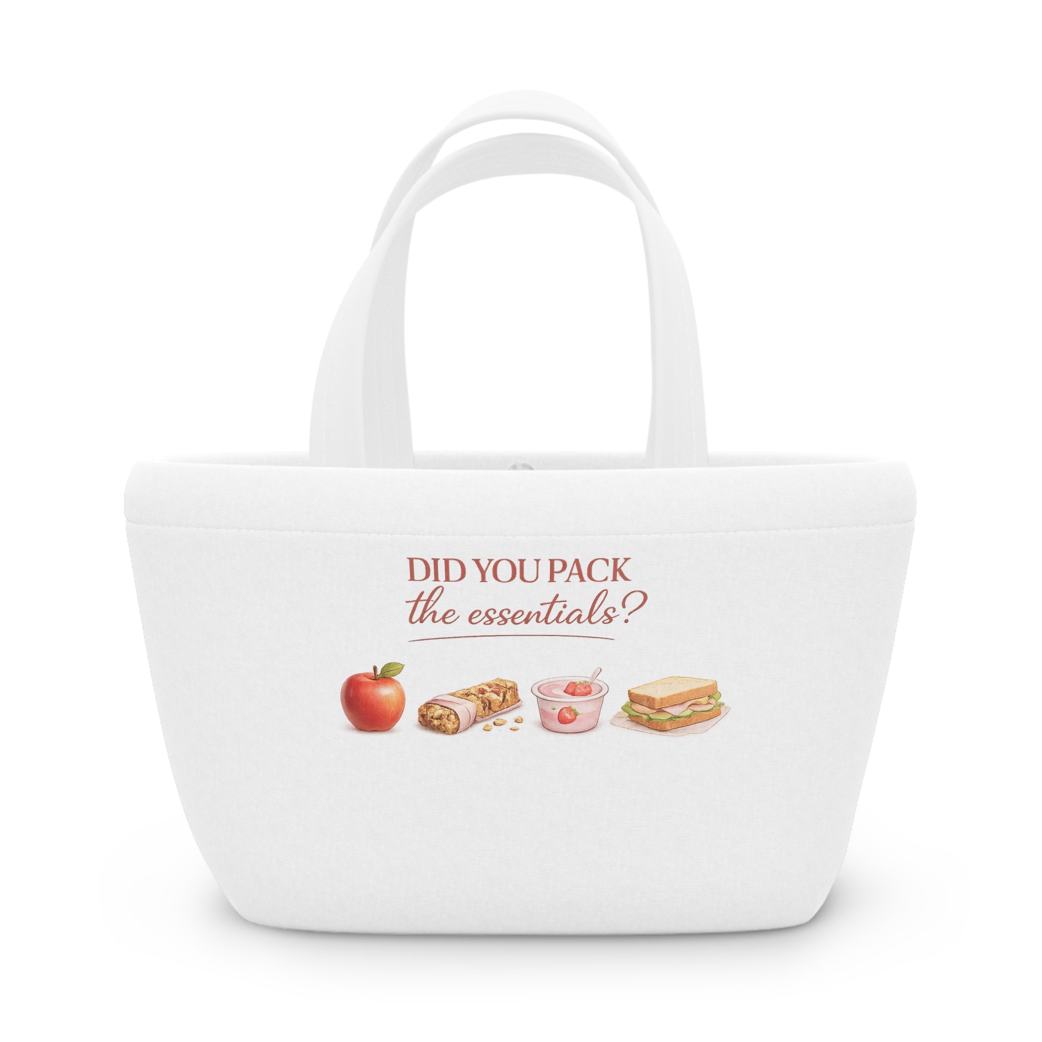 That Girl Essentials Lunch Bag Aesthetic Daily Reminder Tote 🍎