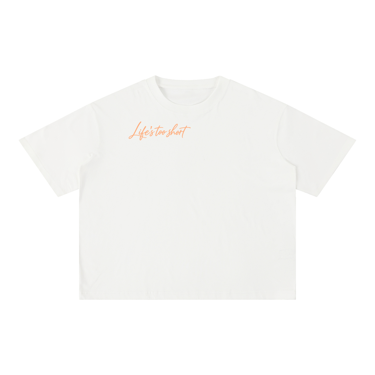 Life’s Too Short Risk It  -  Boxy Cotton T-Shirt