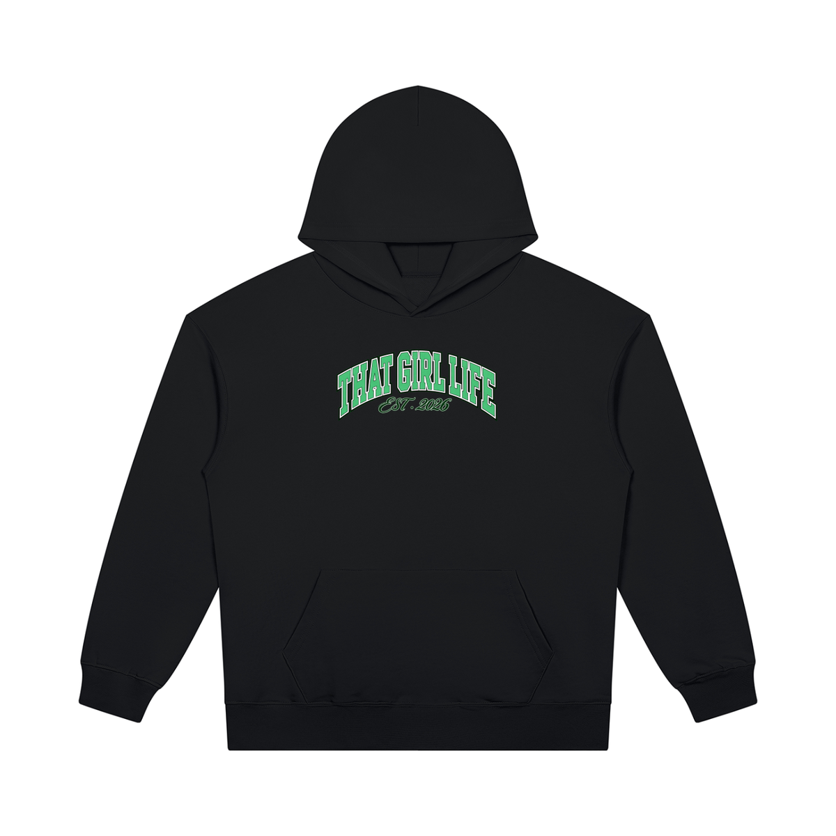 TGL Street Club - Heavy weight Oversized Hoodie, Black