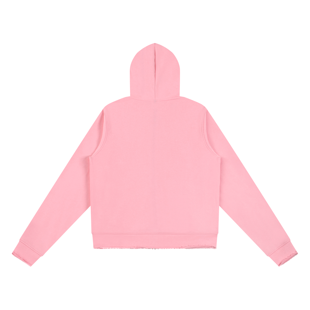 That Girl Life - Frayed Zip-Up Hoodie Jacket
