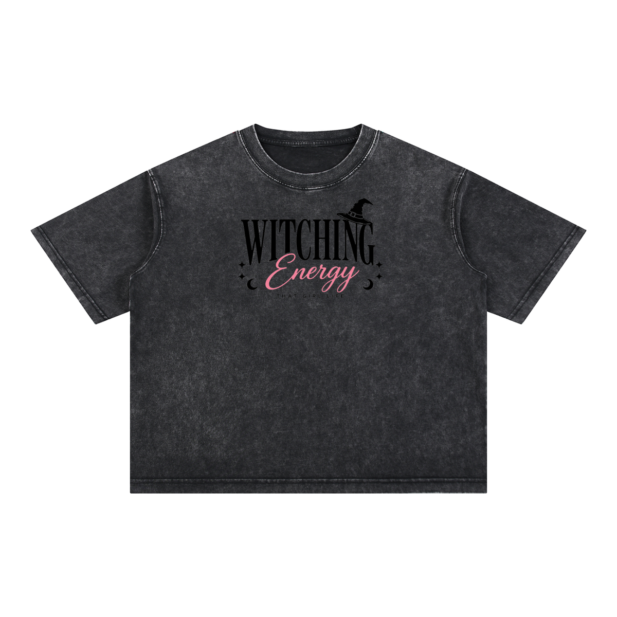 Witching Energy - Oversized Snow Wash Tee