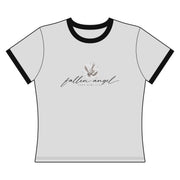 Fallen Angel Ringer Baby Tee