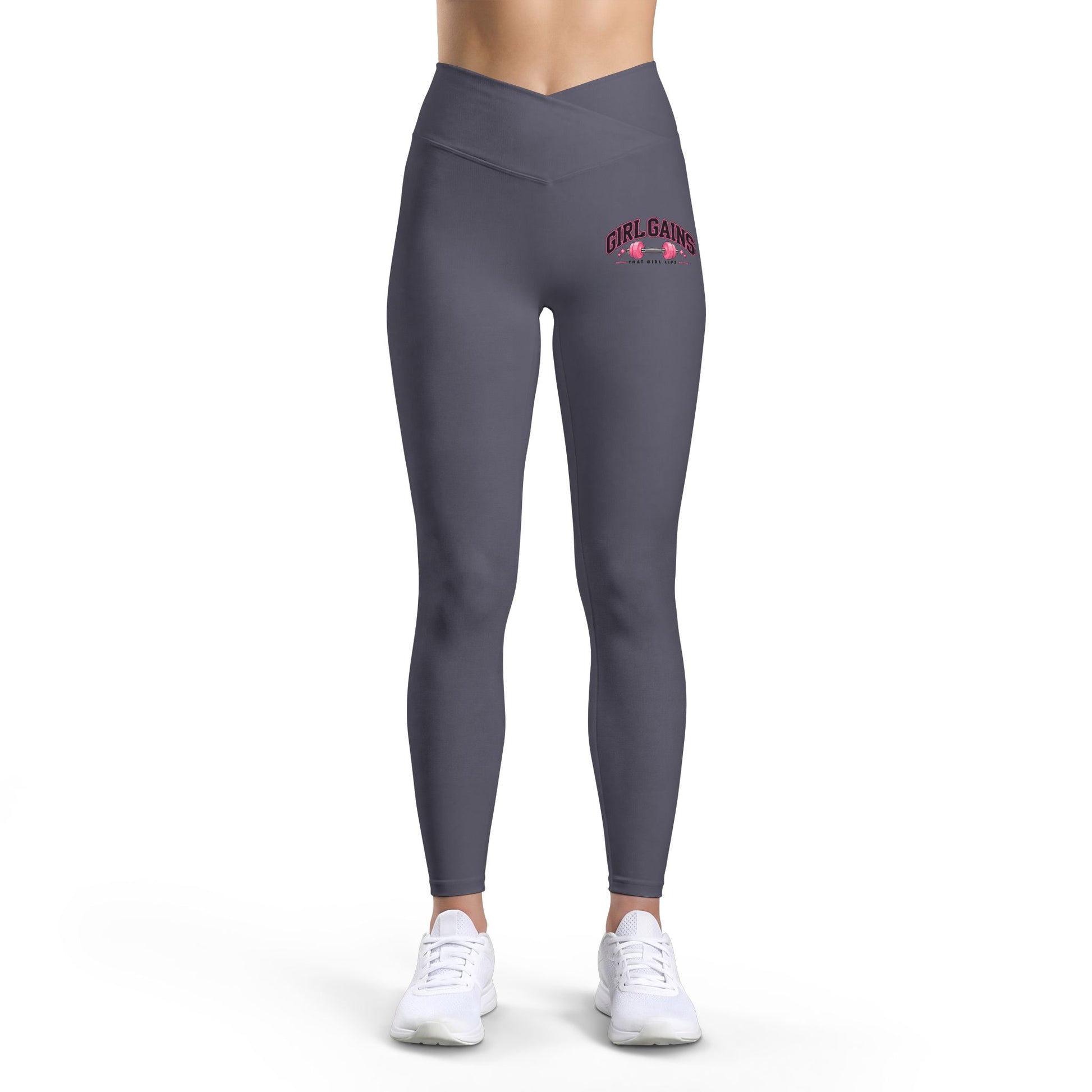 Girl Gains - Luxe Cross-Waist Leggings