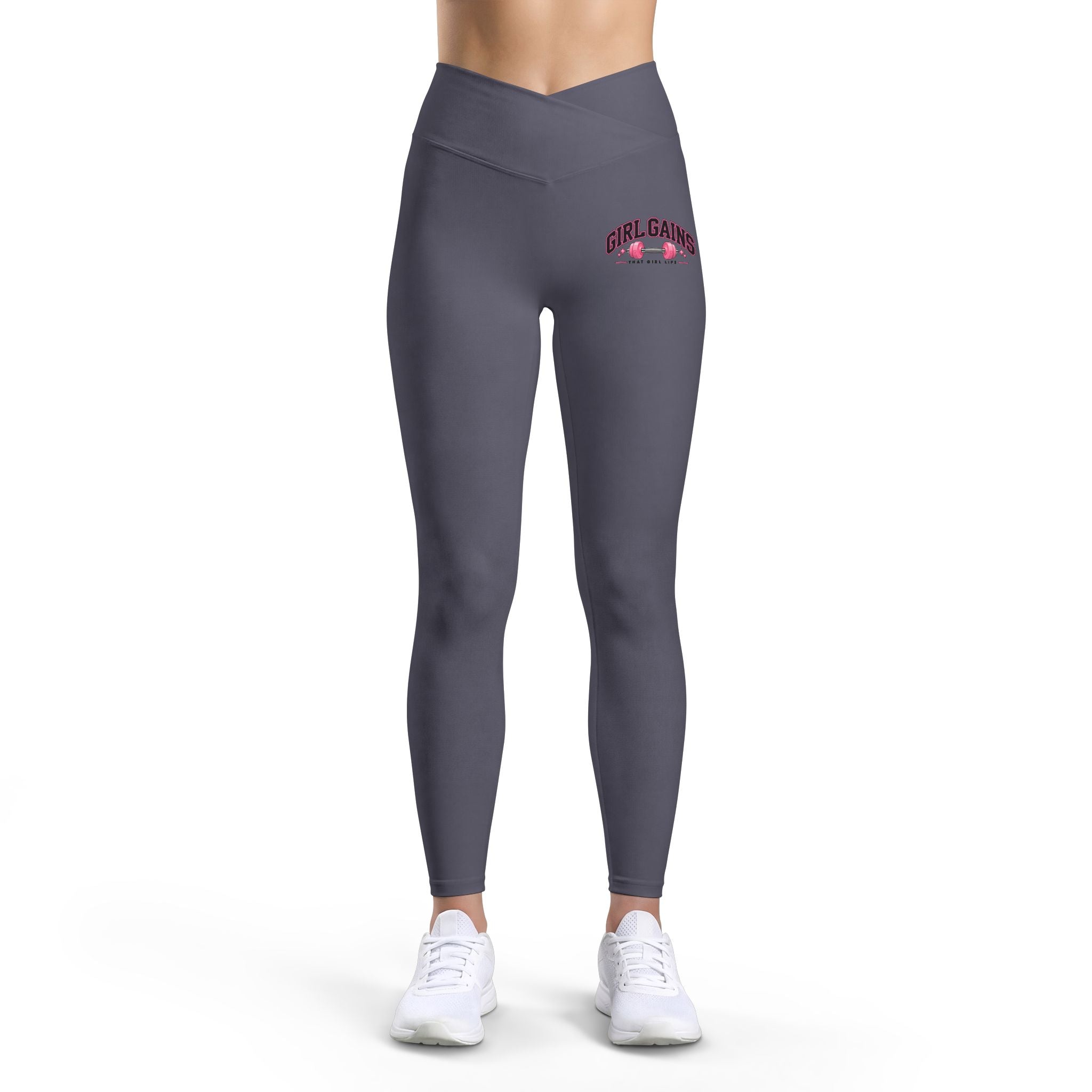 Girl Gains - Luxe Cross-Waist Leggings, alternate view 1