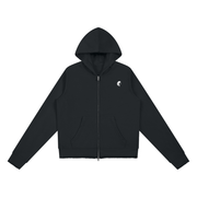 That Girl Life - Frayed Zip-Up Hoodie Jacket