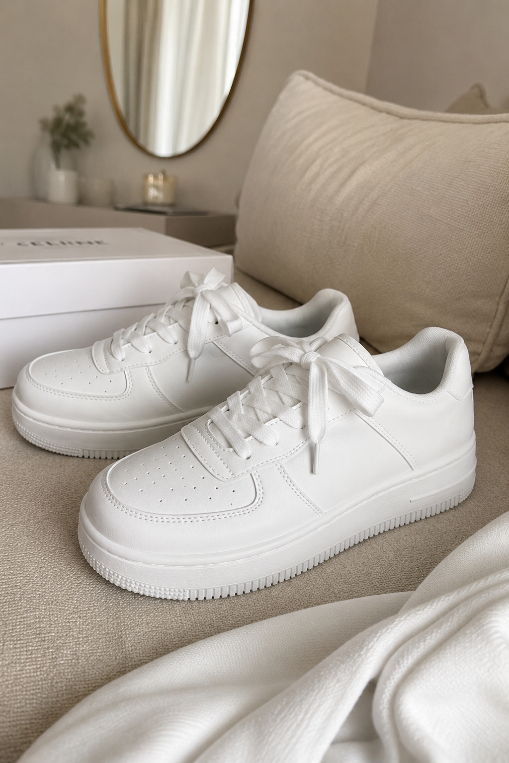 Clean Girl Platform Sneakers, view 4
