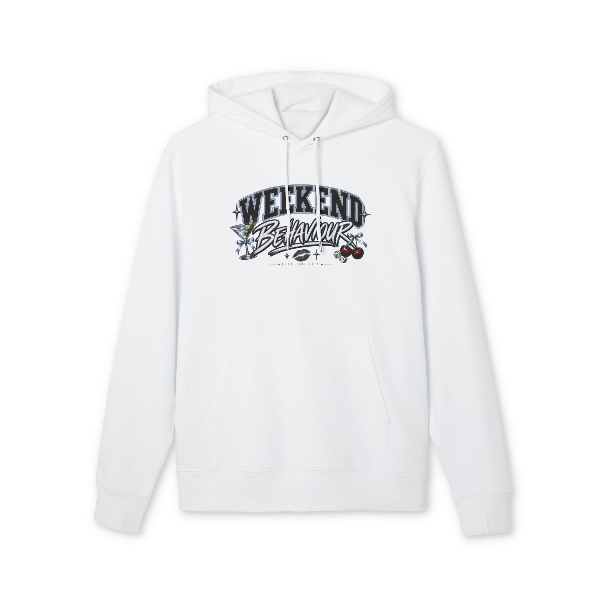 Weekend Behavior- Vibes Hoodie — Casual Graphic Pullover