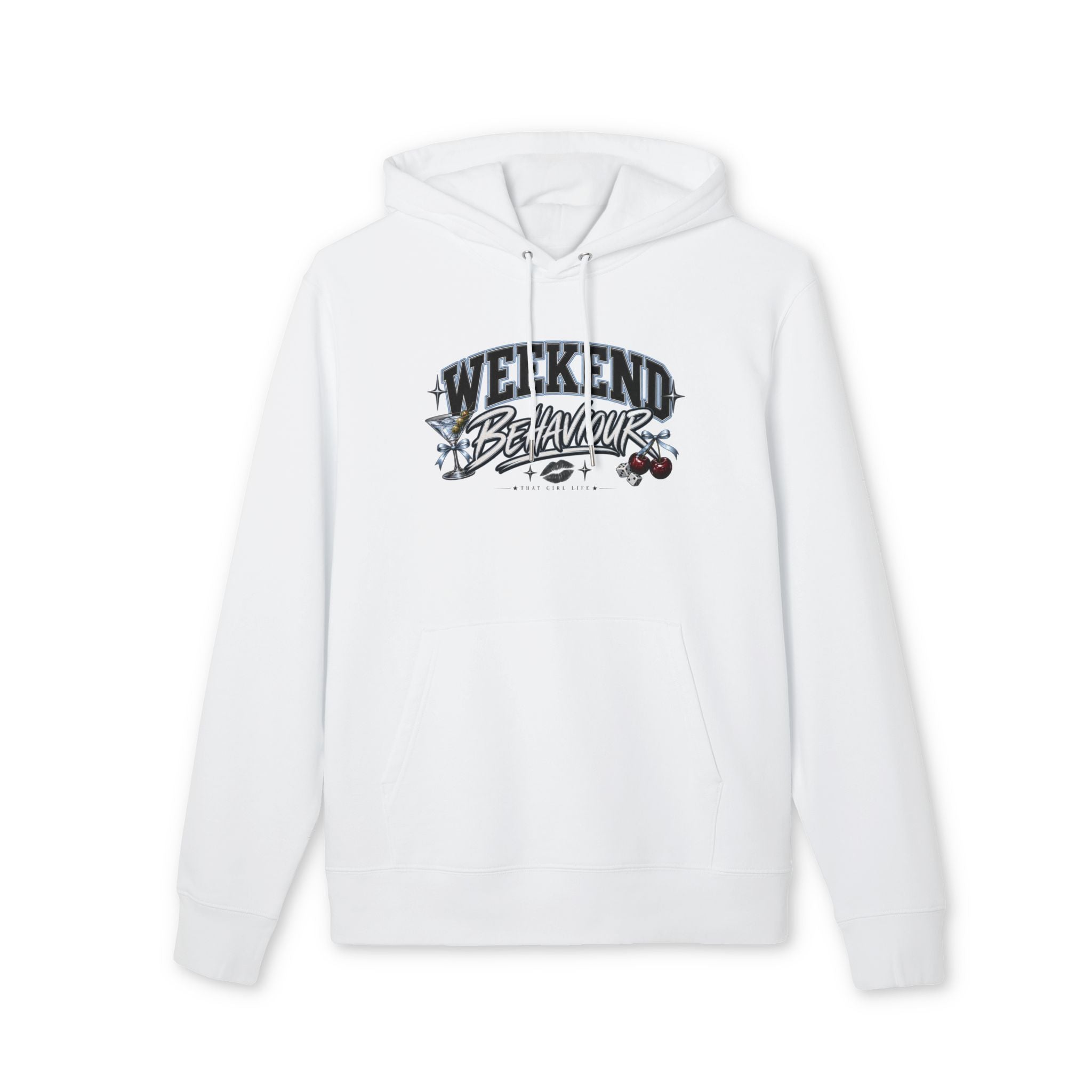 Weekend Behavior- Vibes Hoodie — Casual Graphic Pullover
