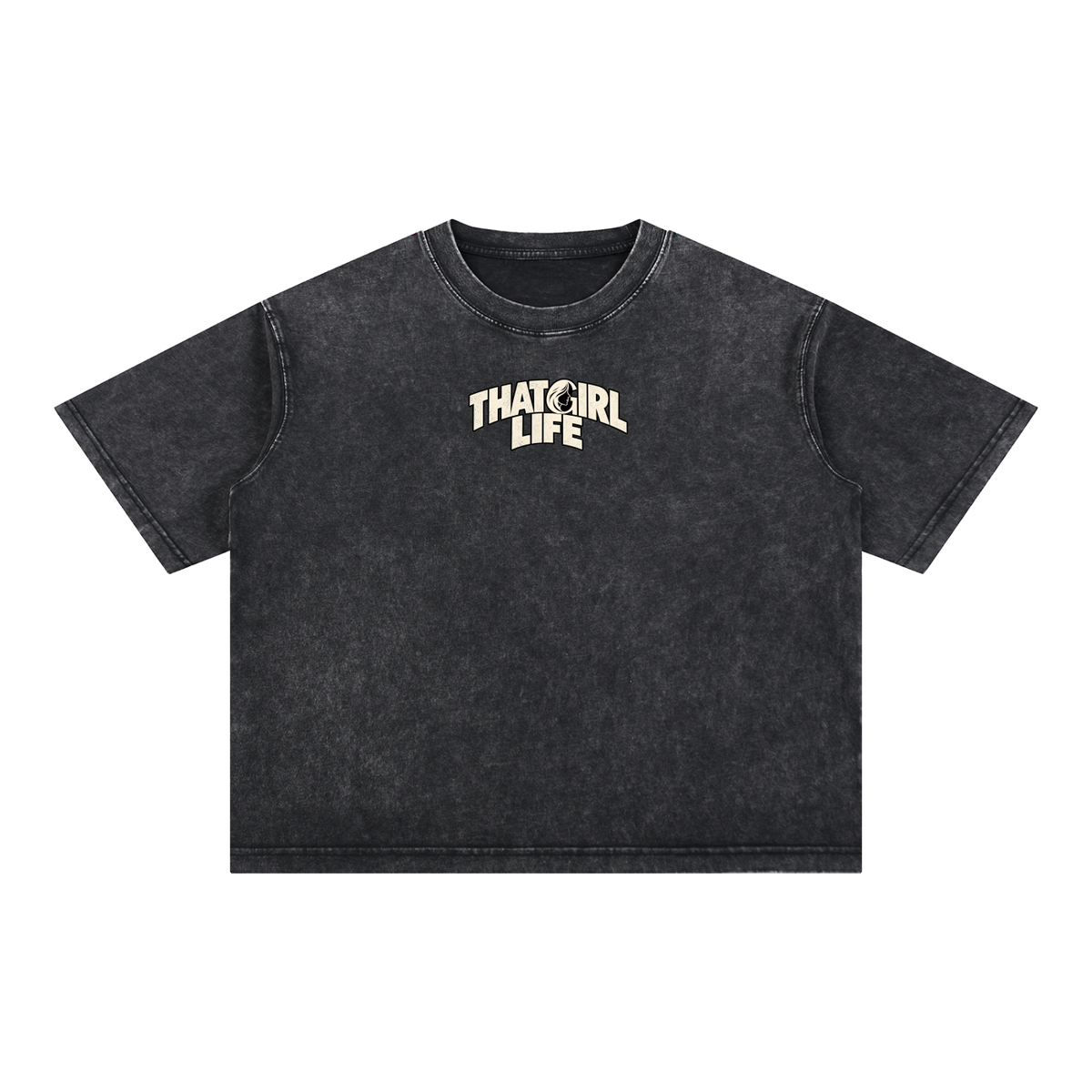 THAT GIRL LIFE Good Vibes Surf Tee – Black