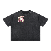 SMILE – Snow Wash Oversized Tee