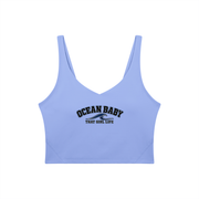 Ocean Baby V-Neck Yoga Sports Bra