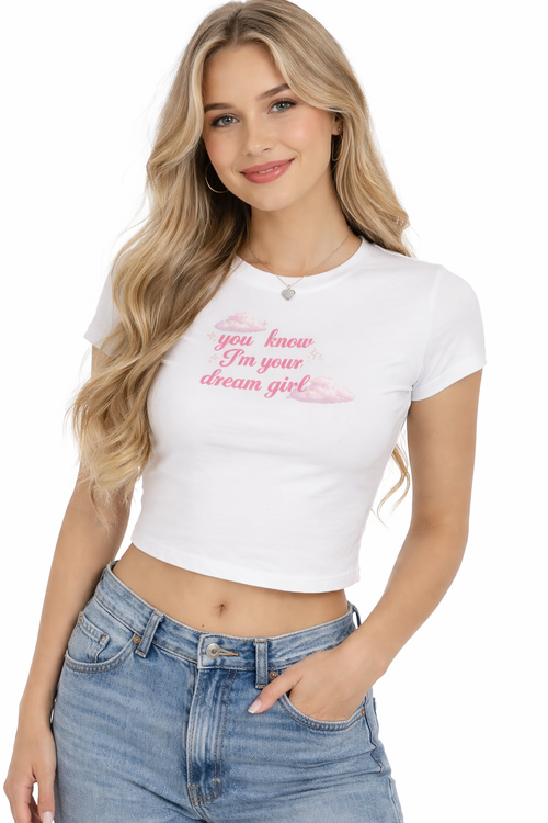Dream Girl Baby Tee 🩷☁️