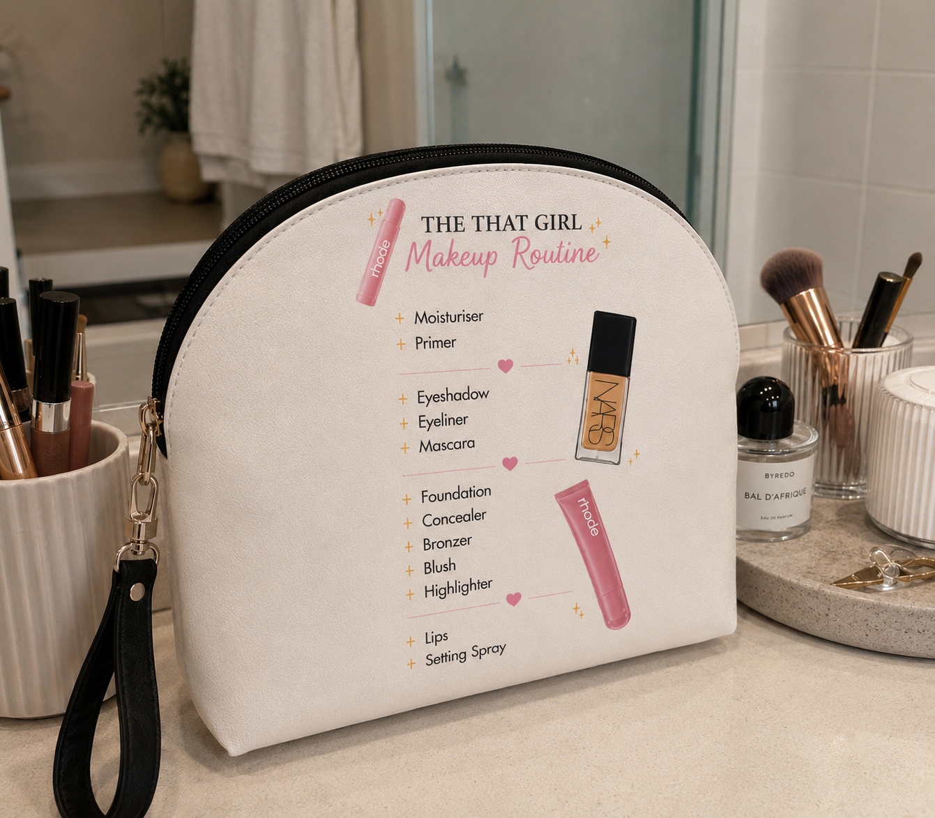 The That Girl Makeup Routine Cosmetic Bag