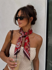 Vintage Paisley Silk Scarf