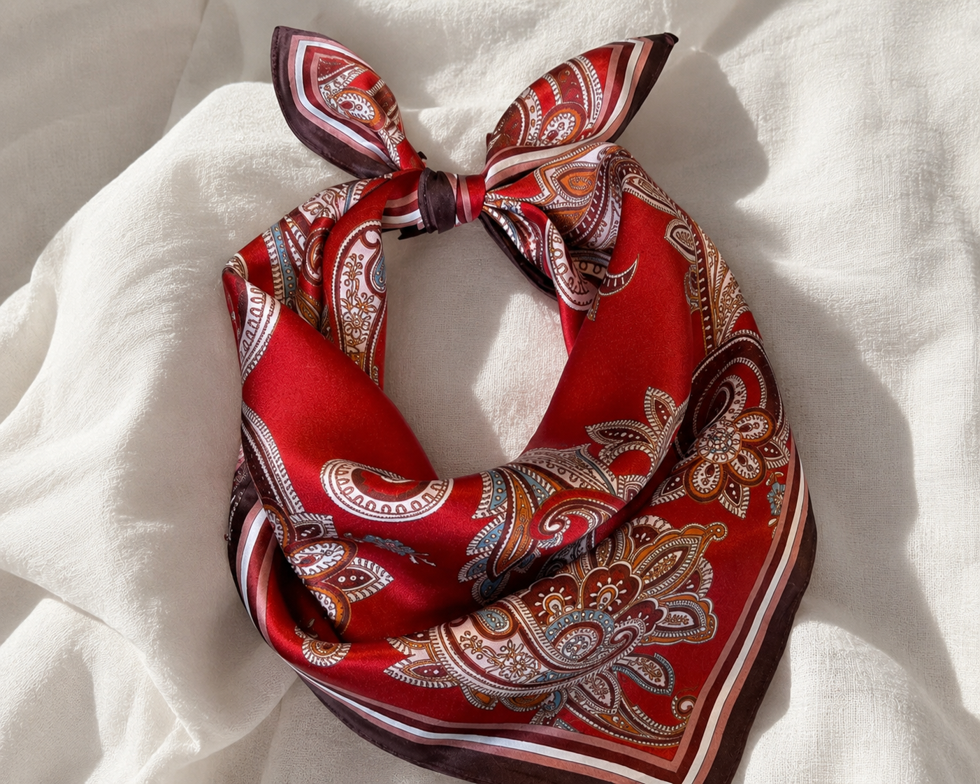 Vintage Paisley Silk Scarf