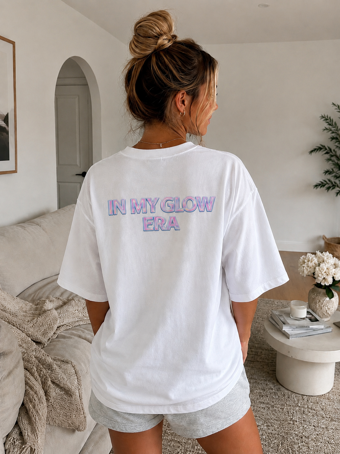 In My Glow Era Oversized Tee – Holographic Edition, view 3