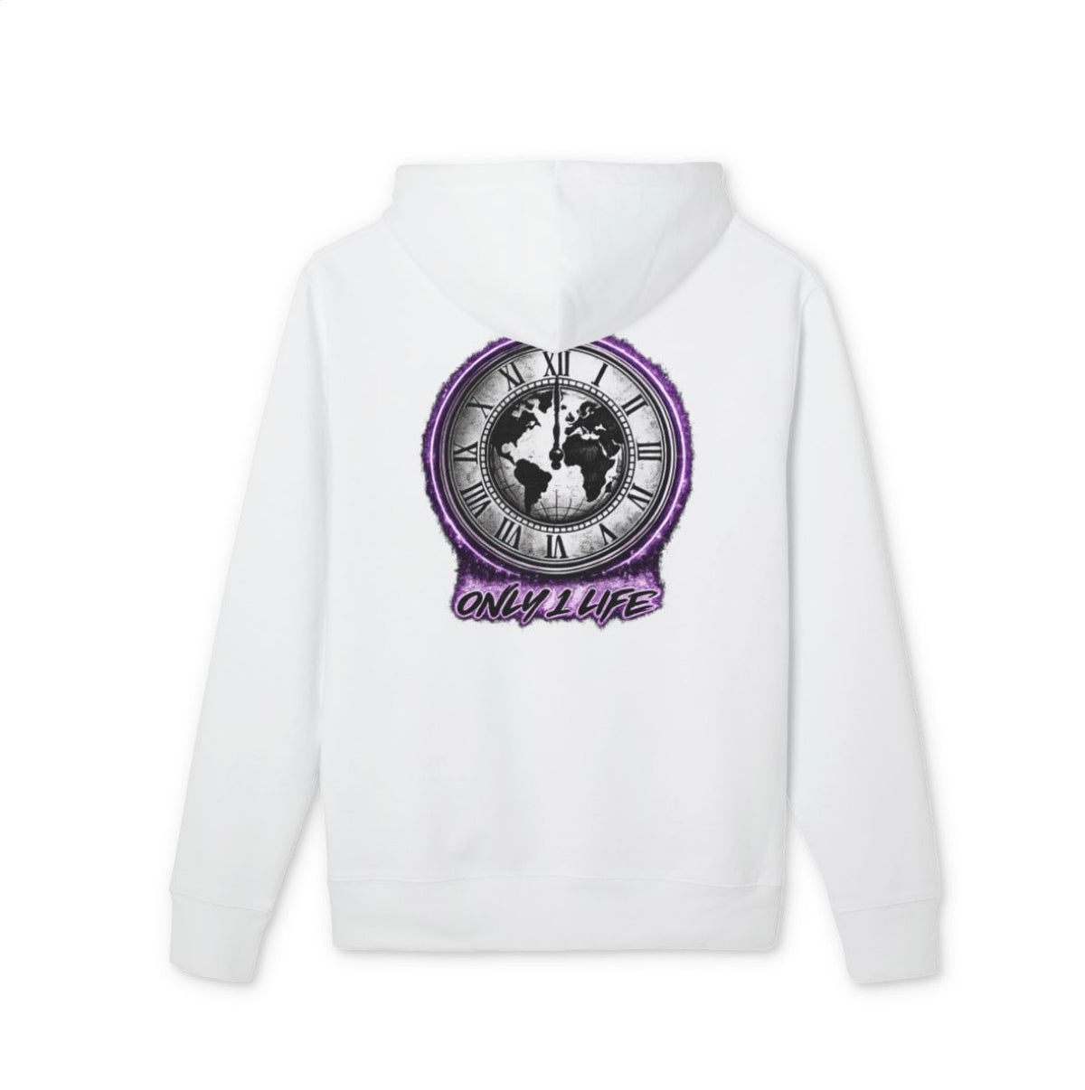 Only 1 Life Vintage Clock Hoodie, view 16