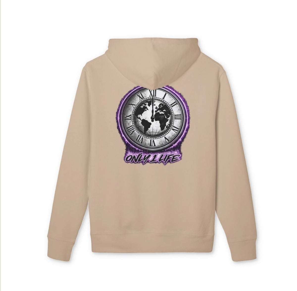 Only 1 Life Vintage Clock Hoodie, view 18