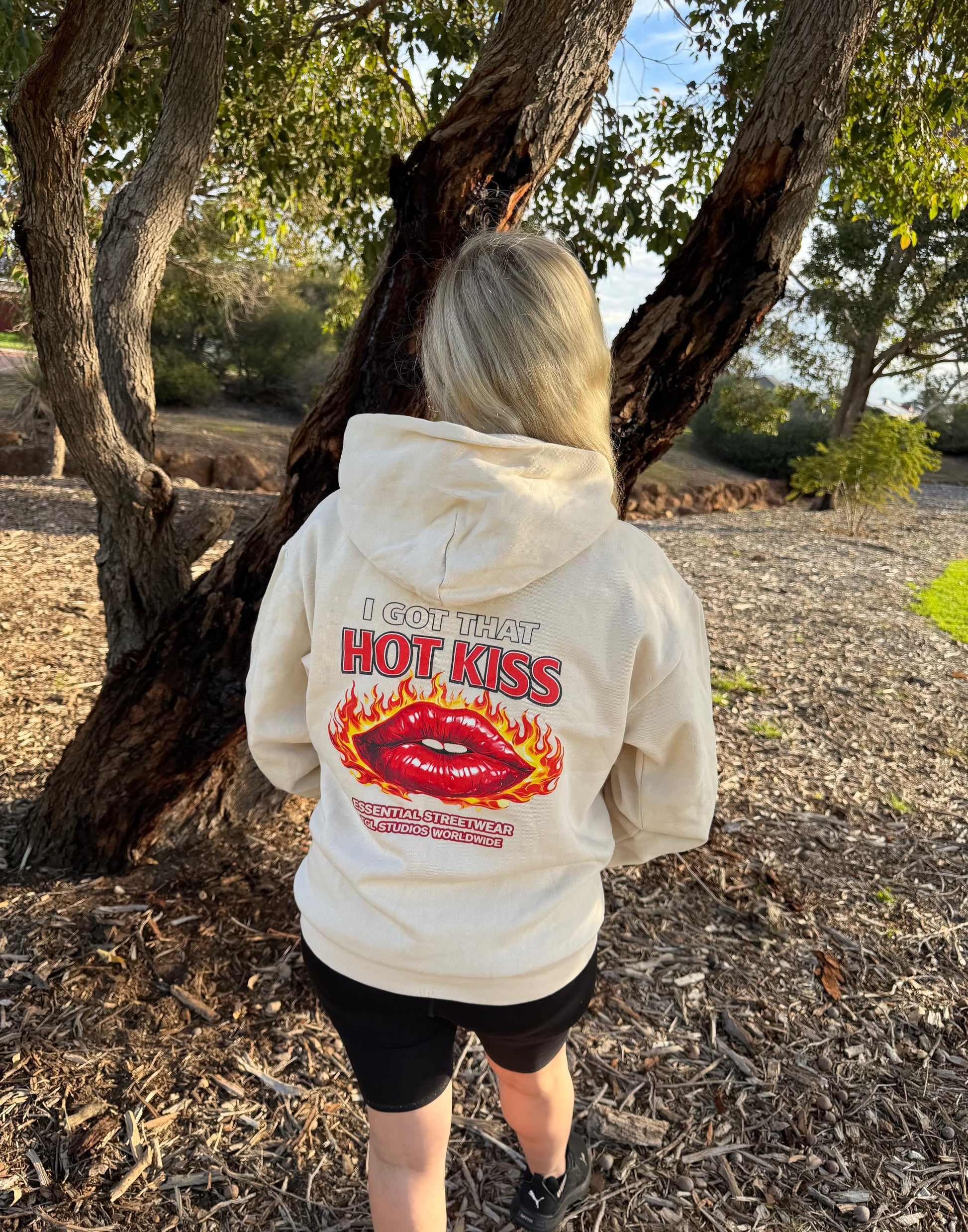 Hot Kiss Graphic Oversized Hoodie