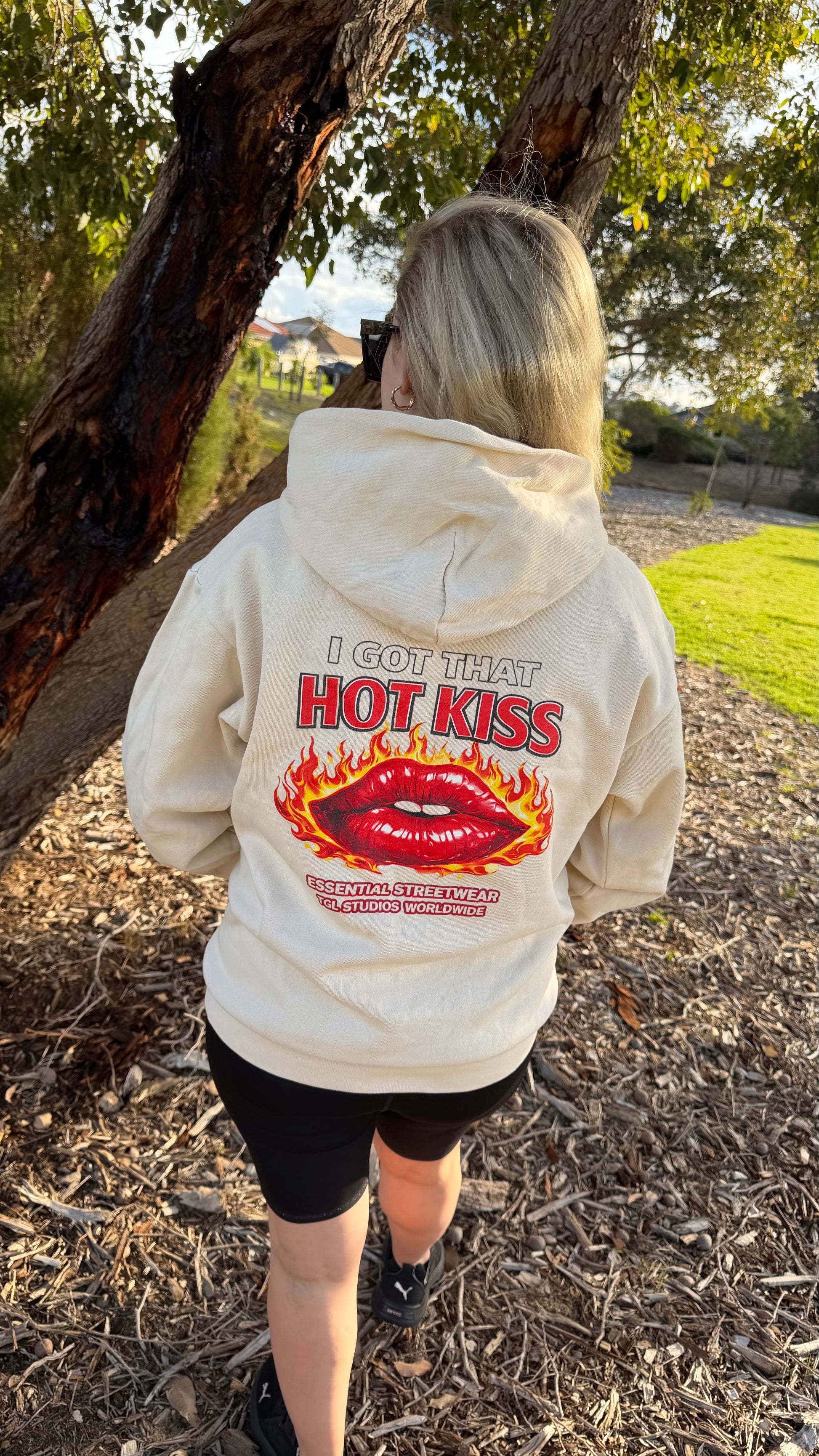 Hot Kiss Graphic Oversized Hoodie