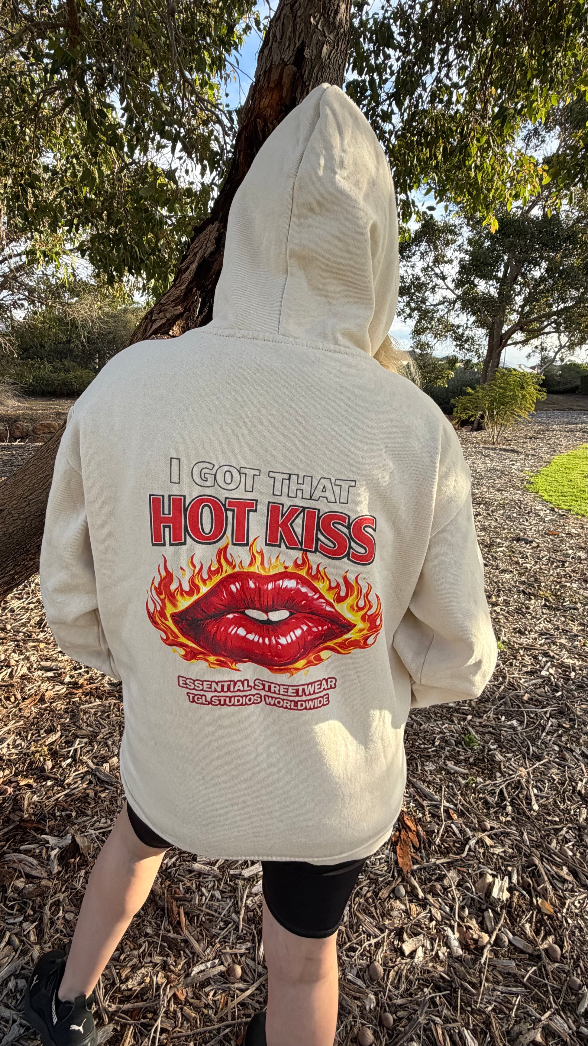 Hot Kiss Graphic Oversized Hoodie