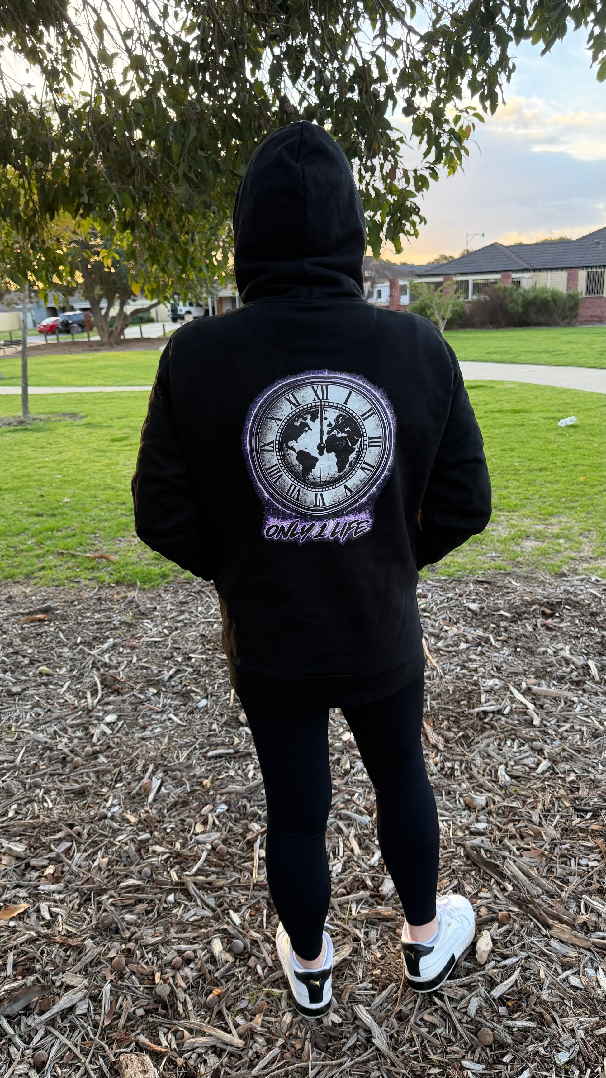 Only 1 Life Vintage Clock Hoodie